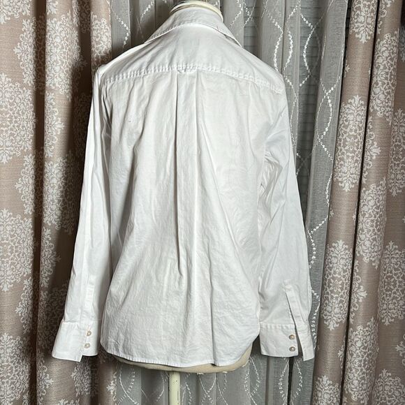 Talbots Button down stretch top size 10p - Picture 3 of 7